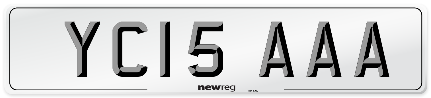 YC15 AAA Number Plate from New Reg
